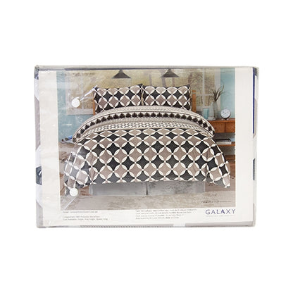 Galaxy Quilt Cover Set - Monotone Geo