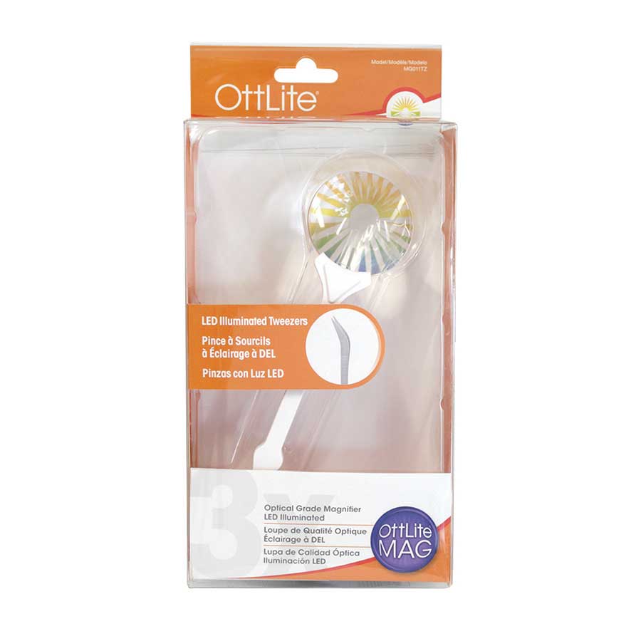 Ottlite Magnifier LED Tweezer, White