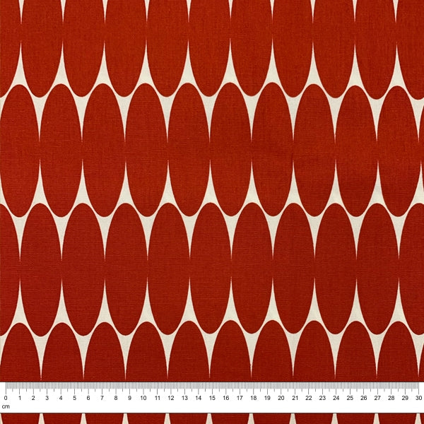 Cotton Duck Fabric, Oval Allover- Width 140cm