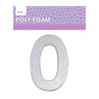 Makr Polyfoam, Large Numeral 0- White