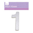 Makr Polyfoam, Large Numeral 1- White