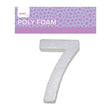 Makr Polyfoam, Large Numeral 7- White
