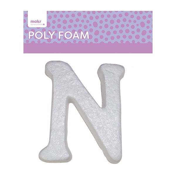 Makr Polyfoam, Uppercase N- White