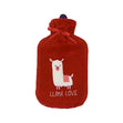 Formr Hot Water Bottle with Cover, Llama- 2L