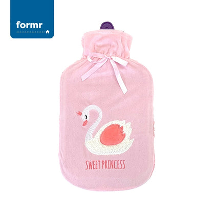 Formr Hot Water Bottle with Cover, Sweet Princess- 2L