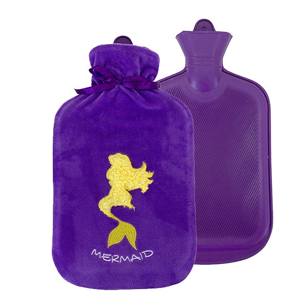 Formr Hot Water Bottle with Cover, Mermaid- 2L