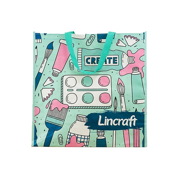 Lincraft Polypropylene Bag, Painting Teal