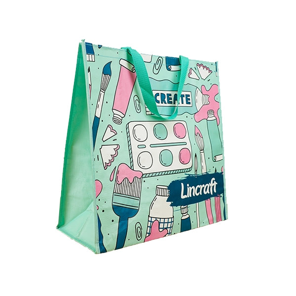 Lincraft Polypropylene Bag, Painting Teal