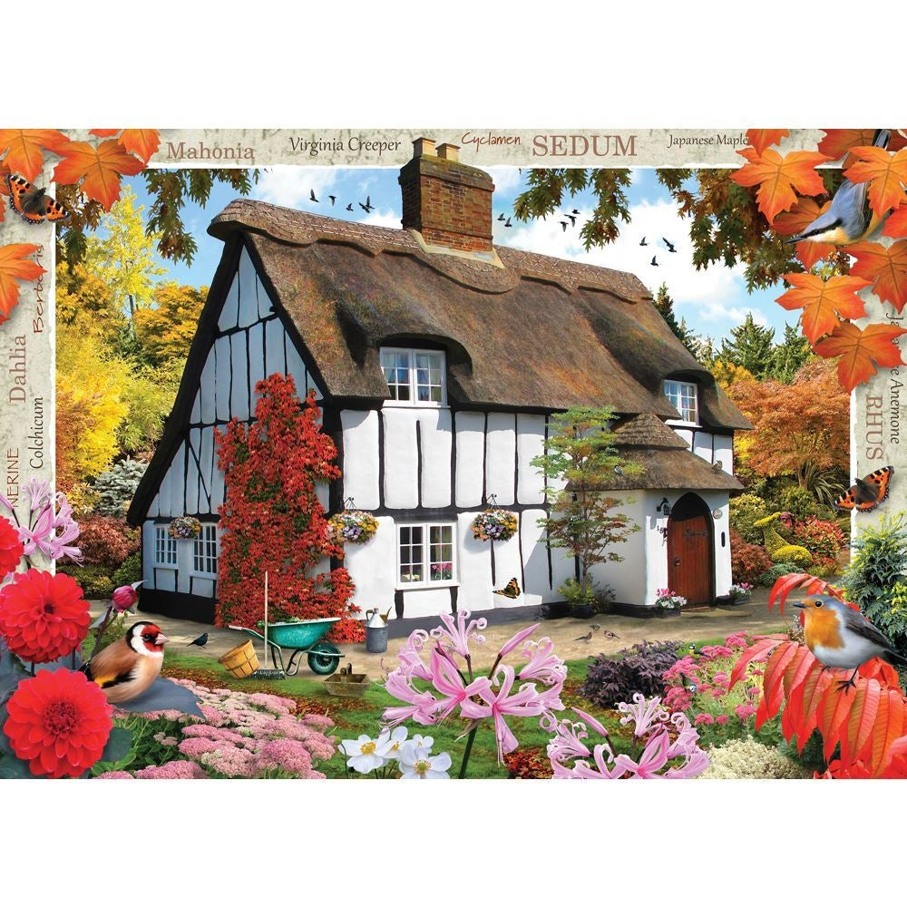 Holdson Puzzle Blossom Borders (Sedum Cottage) - 500PC XL