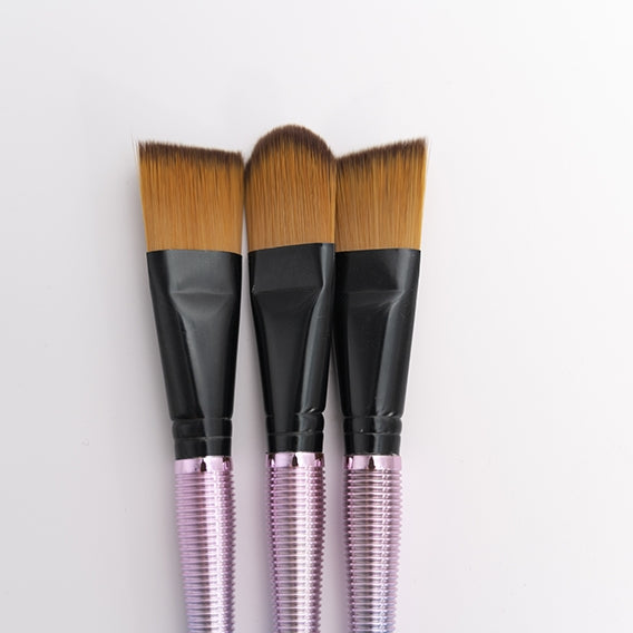 Makr Brush Set with Glitter, Black- 3pk