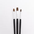Makr Synthetic Flat Brush Set, Size 6,10,12- 3pk