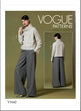 Vogue Pattern V1642 
Misses' Top and Pants  Y(XS-S-M)