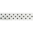 Makr Ribbon, Medium Dots White Satin- 16mmx4.5m