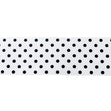 Makr Ribbon, Medium Dots White Satin- 38mmx3.6m