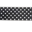 Makr Ribbon, Medium Dots Black Satin- 38mmx3.6m