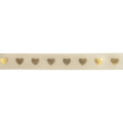 Makr Ribbon, Gold Hearts Gold Satin- 9mmx9.1m