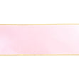 Makr Ribbon, Gold Edge Pearl Pink Satin- 38mmx3.6m