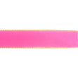 Makr Ribbon, Gold Edge Hot Pink Satin- 16mmx4.5m