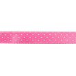 Makr Ribbon, Small Dots Pink Satin- 9mmx9.1m