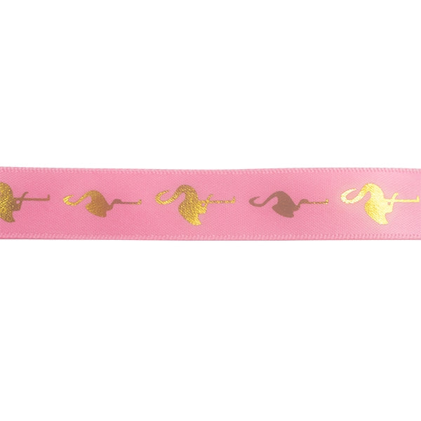 Makr Ribbon, Gold Flamingo Pink- 16mmx4.5m