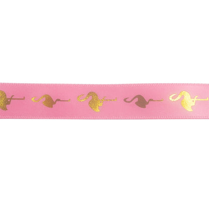 Makr Ribbon, Gold Flamingo Pink- 16mmx4.5m