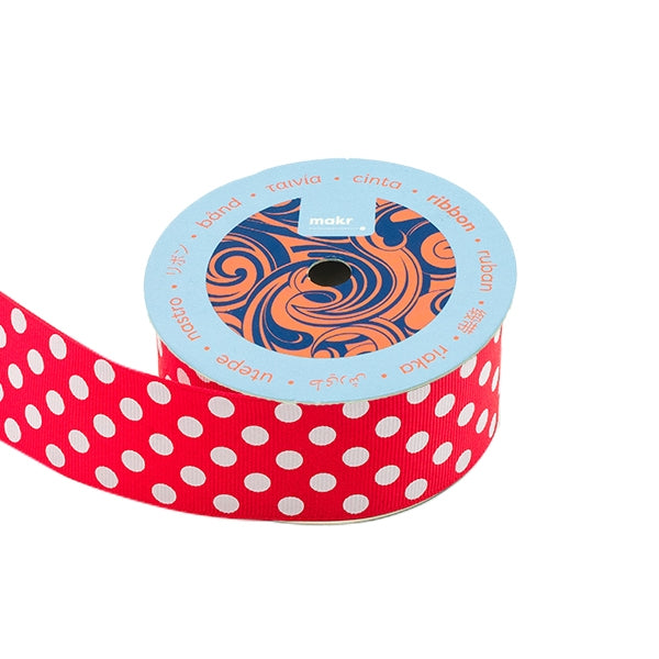 Makr Ribbon, Large Dots Red GG- 38mmx3.6m