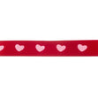 Makr Ribbon, Pink Heart Red Satin- 9mmx9.1m
