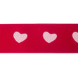 Makr Ribbon, Pink Heart Red Satin- 38mmx3.6m