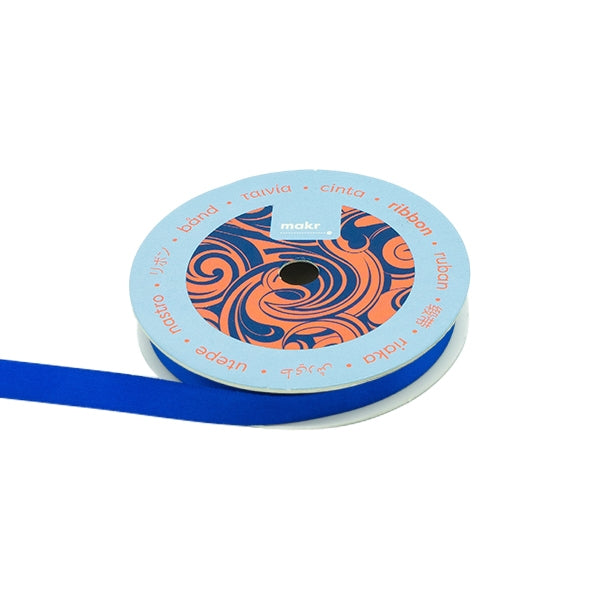 Makr Ribbon, Cobalt Satin- 9mmx9.1m