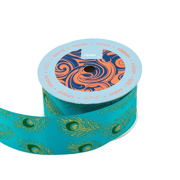 Makr Ribbon, Peacock Blue-16mmx4.5m