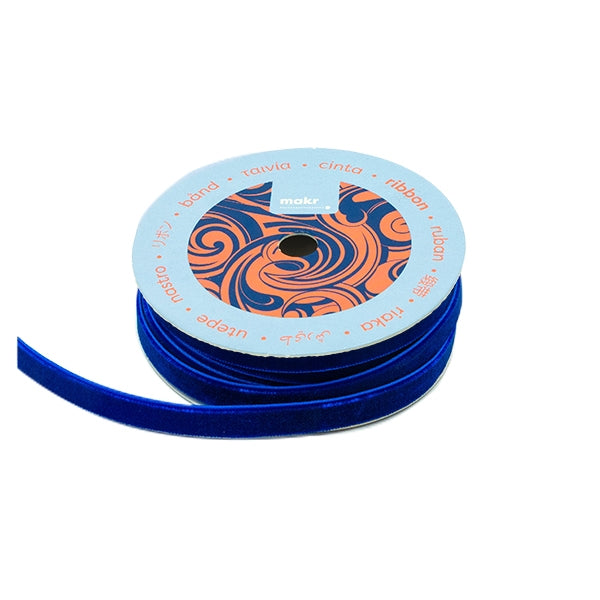 Makr Ribbon, Blue Velvet- 9mmx9.1m