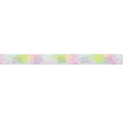 Makr Ribbon, Enjoy Every Moment Satin- 9mmx9.1m