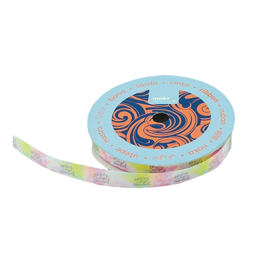 Makr Ribbon, Enjoy Every Moment Satin- 9mmx9.1m