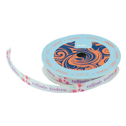 Makr Ribbon, Cultivate Kindness Satin- 9mmx9.1m