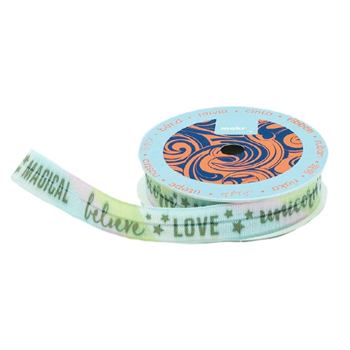 Makr Ribbon, Love Unicorn Magical Elastic- 16mmx3.6m