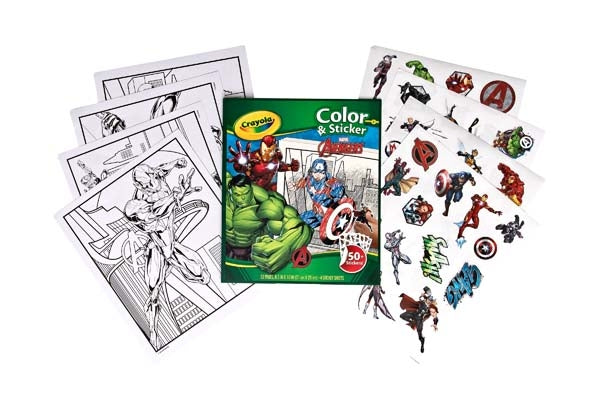 Crayola Color N Sticker Marvel Avengers