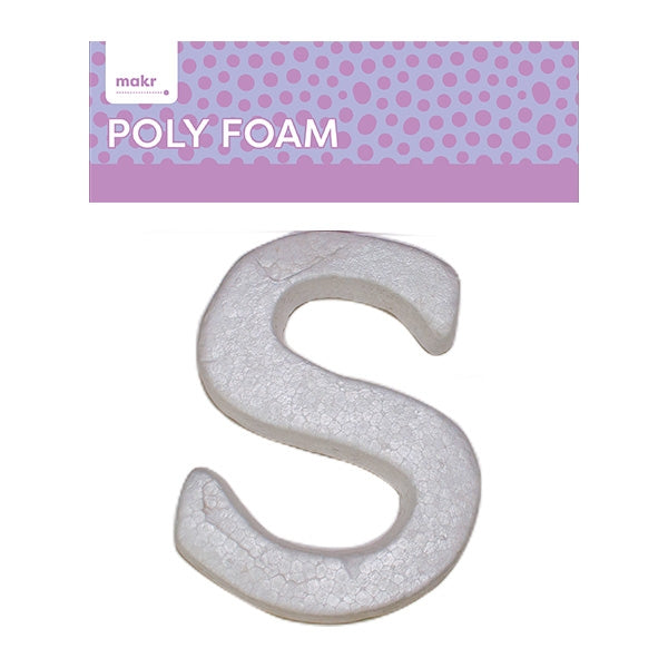 Makr Polyfoam, Uppercase S- White