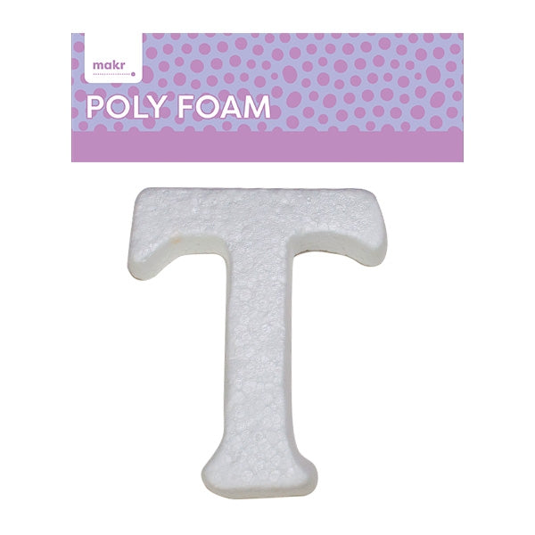 Makr Polyfoam, Uppercase T- White