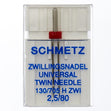 Schmetz CD Twin Needle- 2.50 80