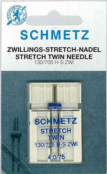 Schmetz Twin Stretch Needle- 130/705 H-S ZWI - 4,0/75