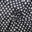 Christmas Cotton Fabric, Baubles Black- Width 112cm