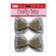 Crafty Bitz Jute Bows, 6.5cmx3.5 cm-2pk