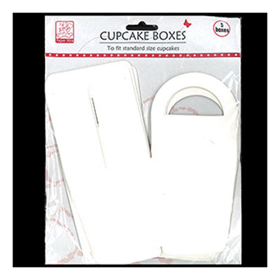 Sullivans Cupcake Boxes, White- 5pk