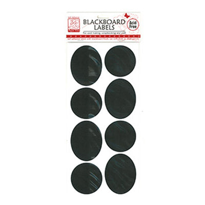 Stickers Chalkboard Stickers, Large Ovals 2- 8pk