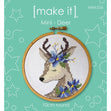 Make It Cross Stitch Kit, Deer- 10 cm