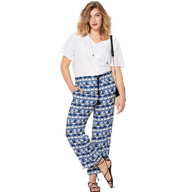 Burda Pattern X06218 Misses' Straight-Leg Pants (18-28)