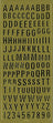 Arbee Sticker, Alphabet Upper Case- Gold
