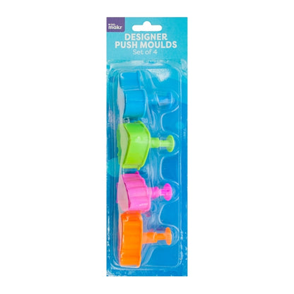 Little Makr Plastic Push Mold Set, Nature- 4pk