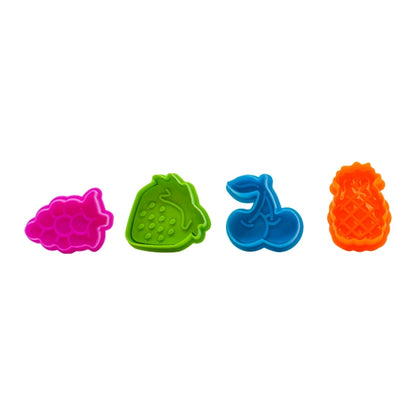 Little Makr Plastic Push Mold Set, Nature- 4pk