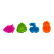 Little Makr Plastic Push Mold Set, Fruits- 4pk